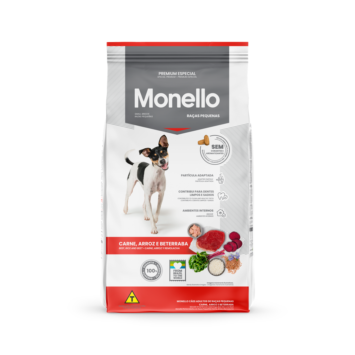 Monello Perro Adulto Raza Pequeña Carne, Arroz y Remolacha